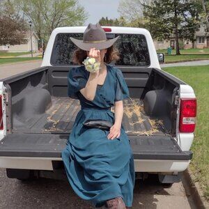 baltic born blue vaughnie maxi dress